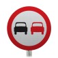 Overtaking Prohibited Sign Face Post Mounted 632 (Face Only)