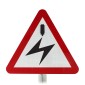 Live Overhead Cable Ahead Sign Face Post Mounted 779, (Face Only)