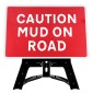'Caution Mud On Road' QuickFit EnduraSign Inc. Stand & Face