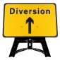 'Diversion' Straight Ahead Arrow Up QuickFit EnduraSign 2702 Inc. Stand & Face