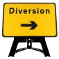 'Diversion' Right Arrow QuickFit EnduraSign 2702 Inc. Stand & Face