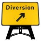 'Diversion' Up Right Arrow QuickFit EnduraSign 2702 Inc. Stand & Face