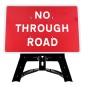 'No Through Road' QuickFit EnduraSign Inc Stand & Face