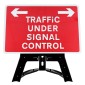 'Traffic Under Signal Control' QuickFit EnduraSign 7021 Inc Stand & Face