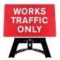 'Works Traffic Only' QuickFit EnduraSign 7301 Inc Stand & Face