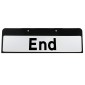 'End' QuickFit EnduraSign Drop Sup Plate 645 870x275mm RA1