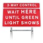 3/4 Way Traffic Control Sign 7011.1 |Quick Fit Sign Face (face only)