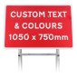 Custom 1050x750mm Quick Fit Sign 3mm Plastic Backing