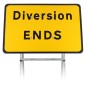 Diversion Ends Sign | Quick Fit Sign Face (face only)