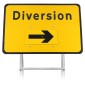 Diversion Rotating Arrow Sign 2072 |Quick Fit Sign Face (face only)