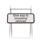 615.1 Give Way To Oncoming Vehicles Supplementary Sign for Quick Fit Sign Mounting (face only)