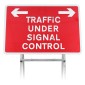 Traffic Under Signal Control -  Quick Fit Mounted Sign Face - 7021 (face only)
