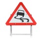 Slippery Road Sign Face Diagram 557 (face only)