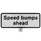 Speed Bumps Ahead Warning Sign - Post Mount - Various sizes
