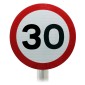30 mph Sign Post Mounted In R2 Grade Reflective Material 