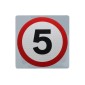 5 mph Wall Mounted Speed Limit Sign | 360x360mm