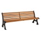 Procity Lublin Classic Park Bench With Cast Steel Frame