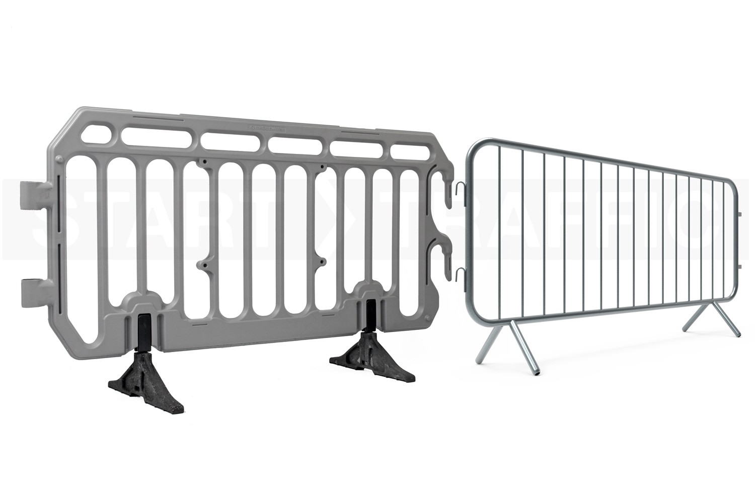 Montage of Crowd barrier types