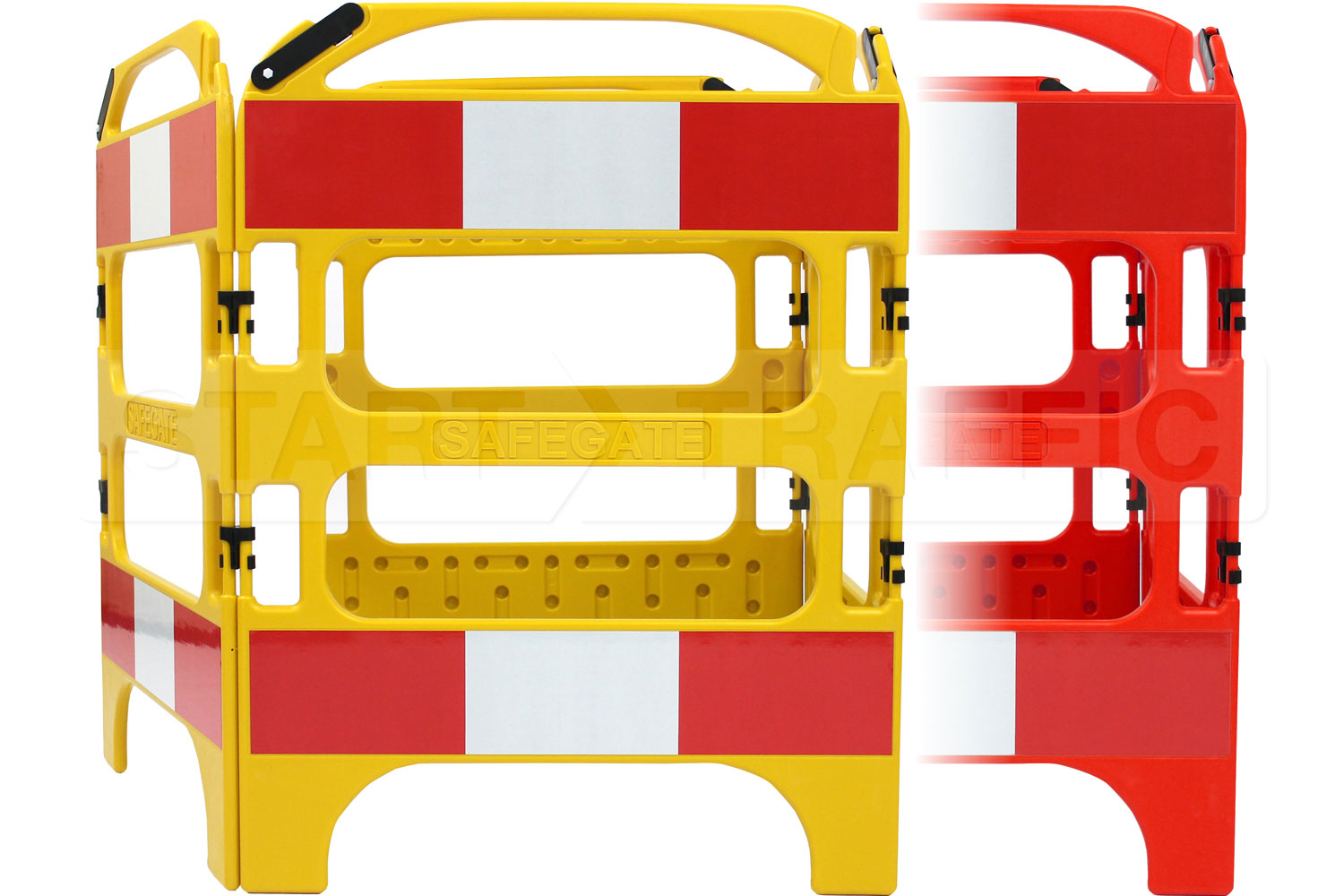 Red and Yellow Safegates available as standard