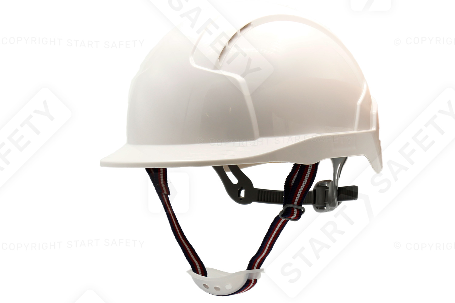 Evolite Safety Helmet With An Optional 2-point Chin Strap With A Chin Cup