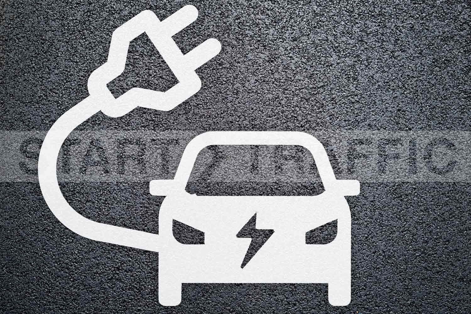 Alternative car charging symbol