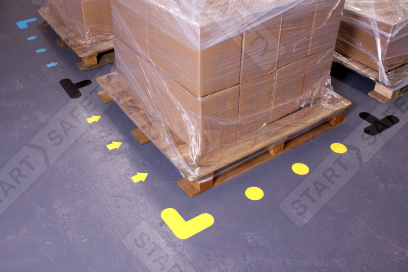 marking pallet spaces ready for dispatch